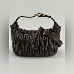 Miu Miu Mini Matelasse Nappa Leather Handbag Bag